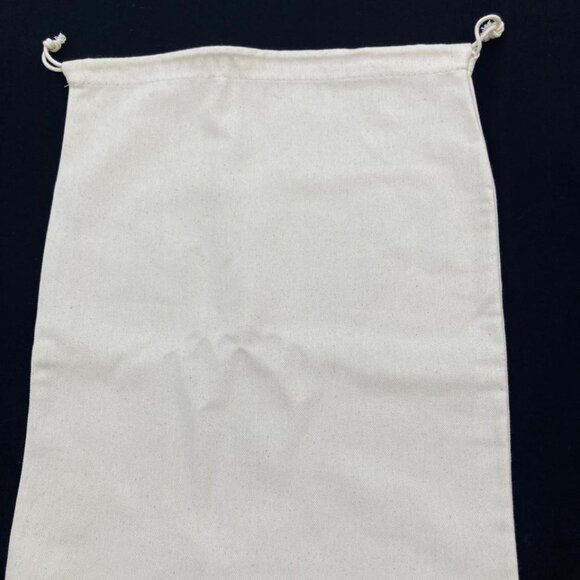 Loro Piana Dust Bag Cream Drawstring Wallet Shoe Storage Cover 15x12 - Picture 6 of 9